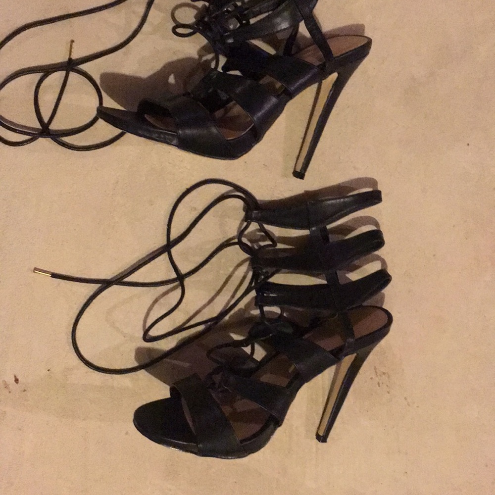 Strappy heels